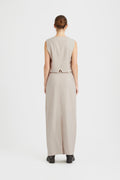 LizaGZ Linen Waistcoat - Ancient Scroll
