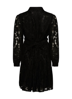 Pixi Shirt Dress Lace - Black