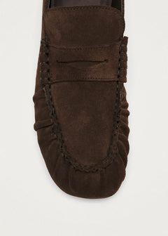 Aven Leather Loafers - Suede Brown