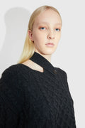 Tania Aran Knit Jumper - Dark Grey