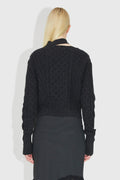Tania Aran Knit Jumper - Dark Grey