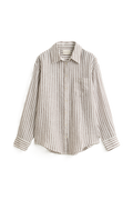 Rel Striped Linen Ls Shirt - Fresh Soil