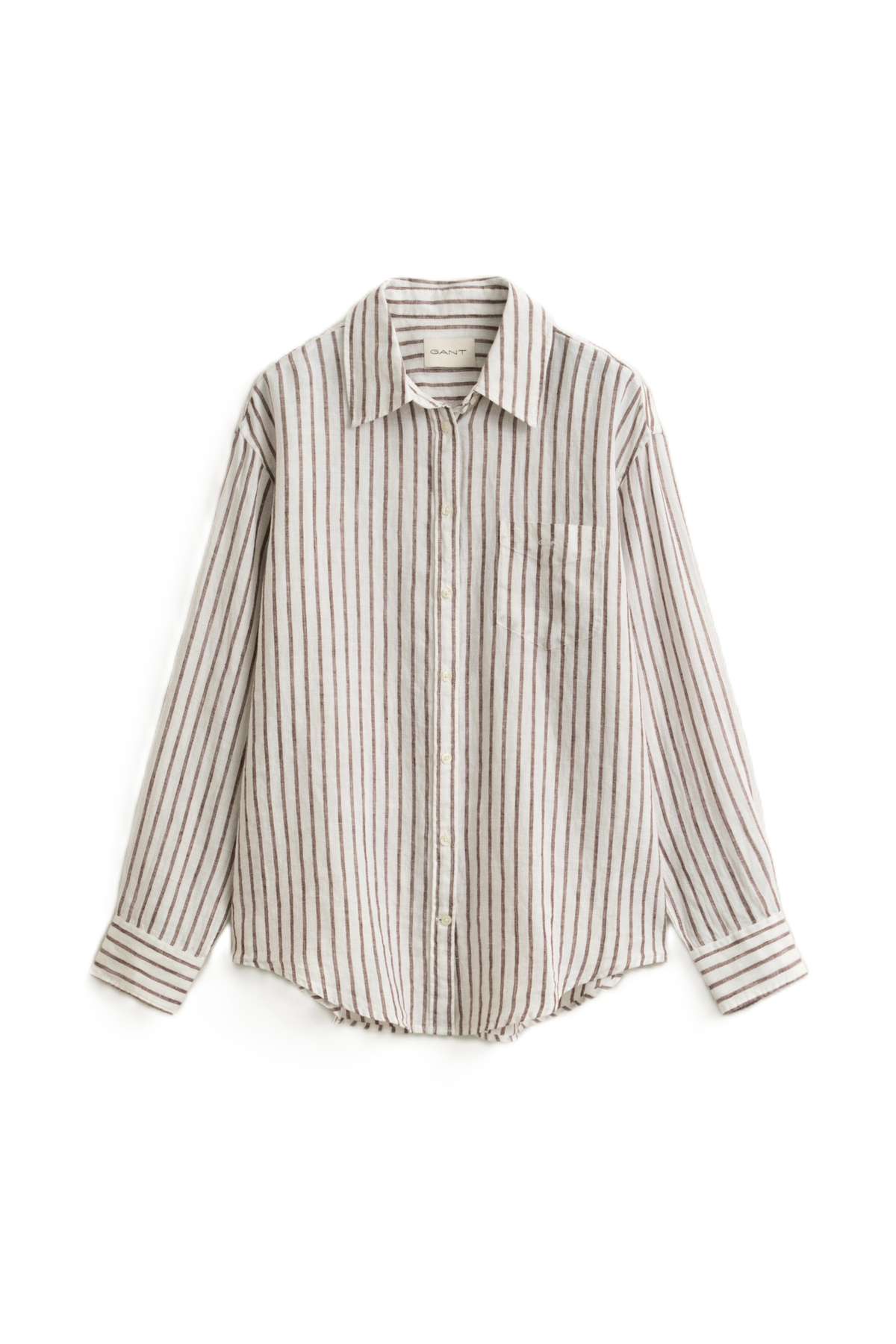 Rel Striped Linen Ls Shirt - Fresh Soil