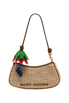 The Summer Woven Charm Shoulder Bag - Natural
