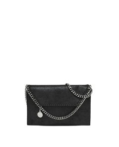 Falabella Wallet Crossbody Bag - Black/Silver