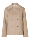 Alma Wool Blend Jacket - Sandshell Melange