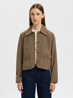 Kaya Suede Jacket - Fungi