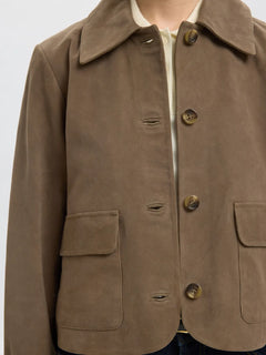 Kaya Suede Jacket - Fungi