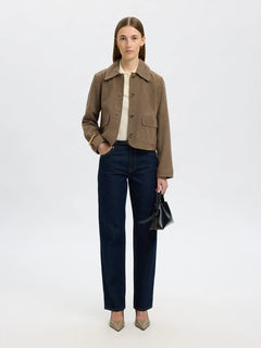 Kaya Suede Jacket - Fungi
