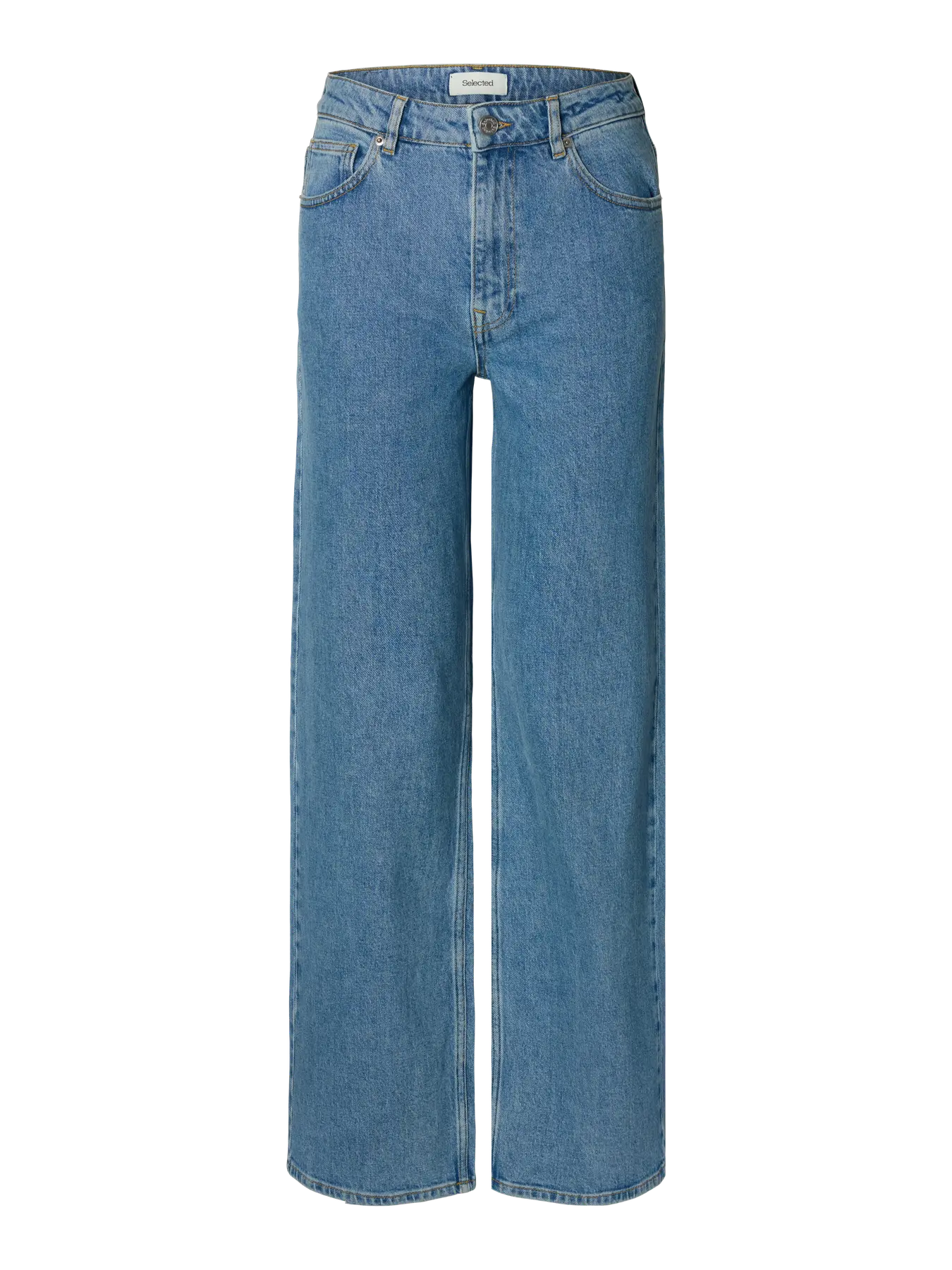 Wide Bea-Kori Light Bl Hw Jeans - Light Blue Denim