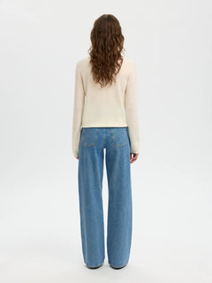 Wide Bea-Kori Light Bl Hw Jeans - Light Blue Denim