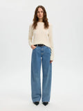 Wide Bea-Kori Light Bl Hw Jeans - Light Blue Denim