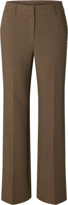Rita Mw Wide Pant - Chocolate Chip Melange