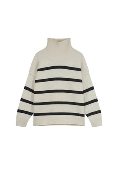 Cece Stripe - Offwhite/Charcoal