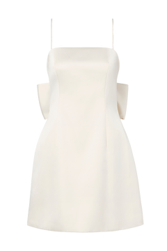 Florinna Slip Bow Mini Dress - Vanilla