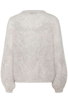 ZeniaGZ Pullover - Ultra Light Grey Mélange