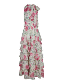 Marli Big Flower Dress - Creme