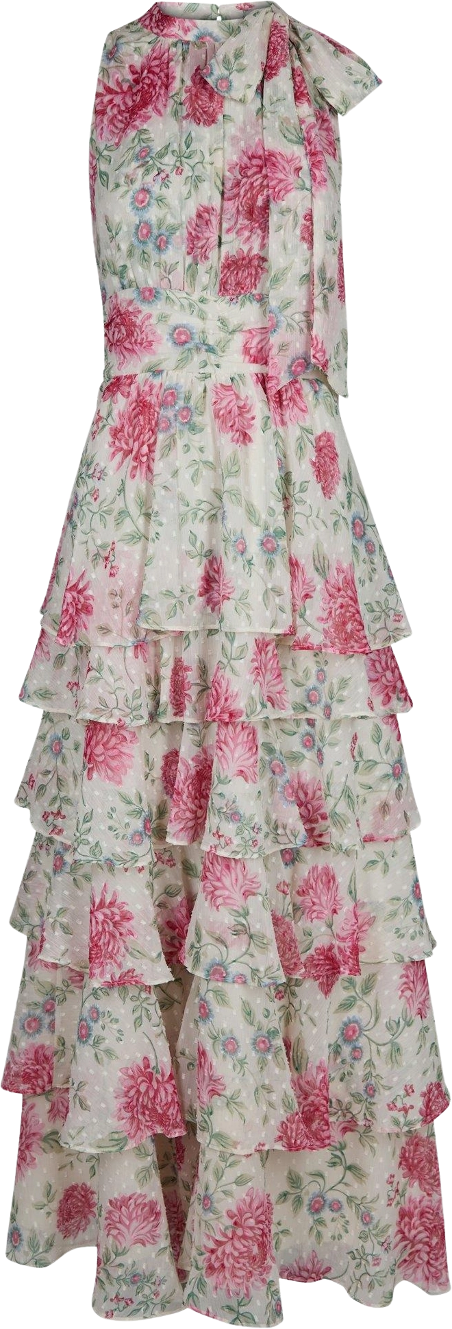 Marli Big Flower Dress - Creme