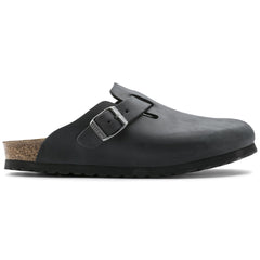 Boston Oiled Leather Narrow - Black