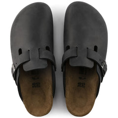 Boston Oiled Leather Narrow - Black