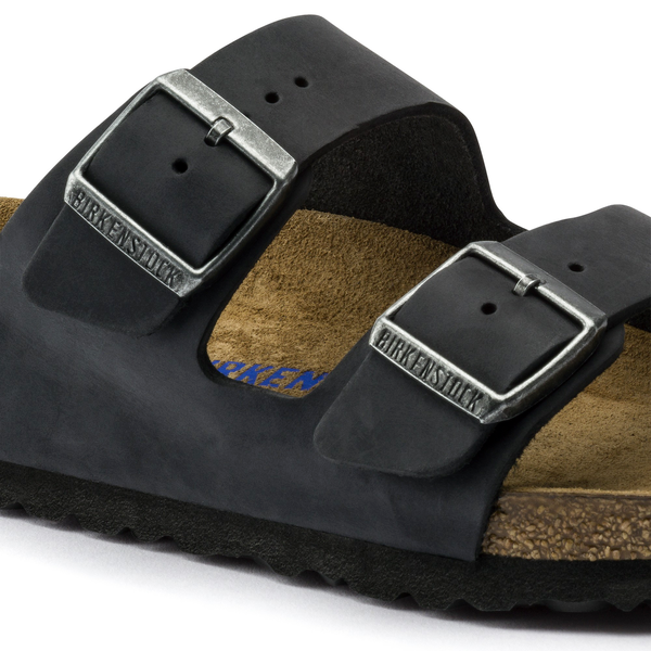 Arizona Soft Footbed Oiled Leather Regular - Black