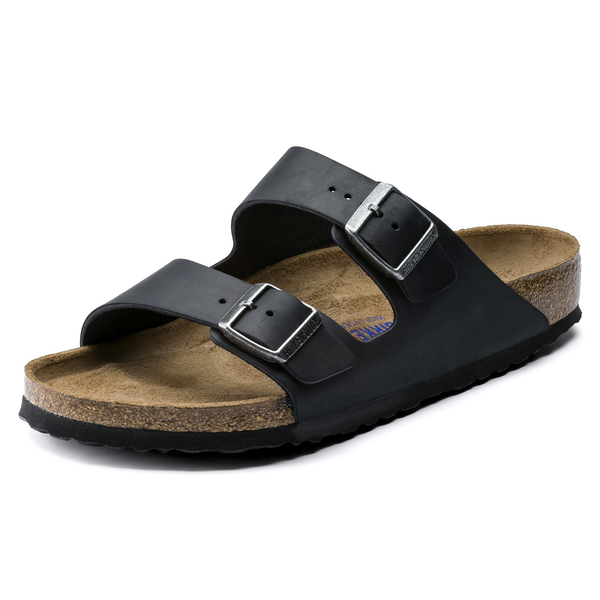 Arizona Soft Footbed Oiled Leather Regular - Black