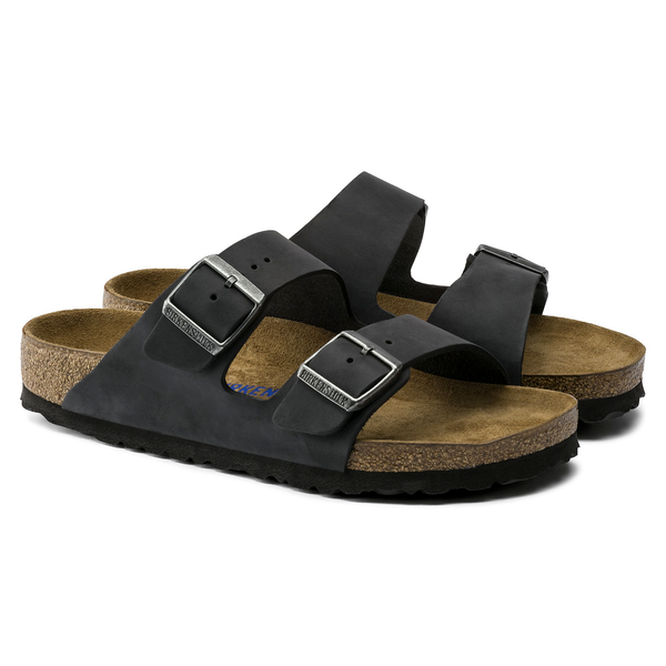 Arizona Soft Footbed Oiled Leather Regular - Black