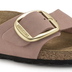 Madrid Big Buckle Nubuck Leather Narrow - Old Rose