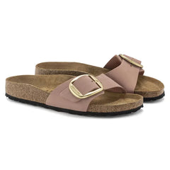 Madrid Big Buckle Nubuck Leather Narrow - Old Rose