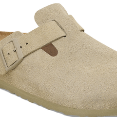 Boston Suede Leather Narrow - Faded Khaki