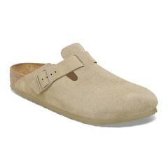 Boston Suede Leather Narrow - Faded Khaki