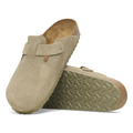 Boston Suede Leather Narrow - Faded Khaki