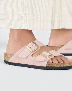 Arizona Suede Leather Narrow - Light Rose