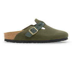 Boston Braided Suede Leather Narrow - Thyme