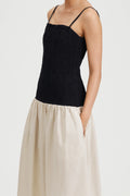 Martelli Dress - Black/Beige