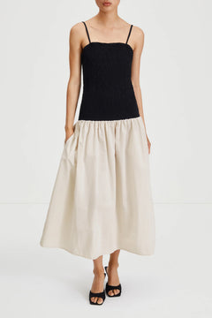 Martelli Dress - Black/Beige