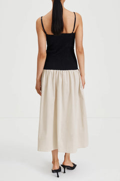 Martelli Dress - Black/Beige