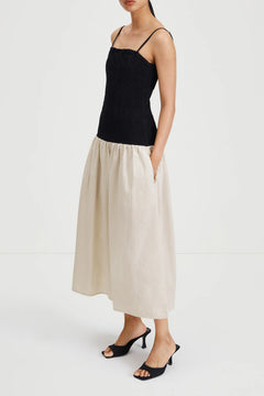 Martelli Dress - Black/Beige