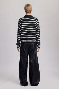 DebbieGZ Pullover - Black/White Striped