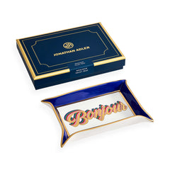 Bonjour Valet Tray - Blue/White/Gold