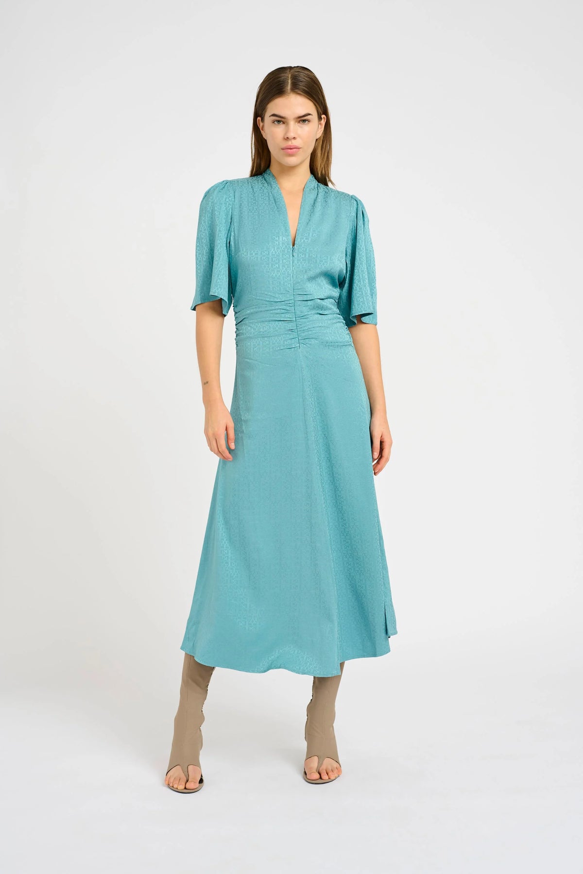 BrinaGZ Midi Ss Dress - Brittany Blue