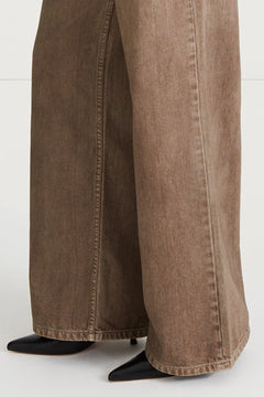 Kayne Denim Trousers - Brown