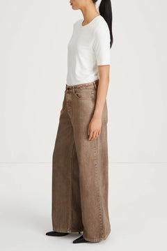 Kayne Denim Trousers - Brown