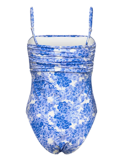 Bandeau Swimsuit - Azure Meadow