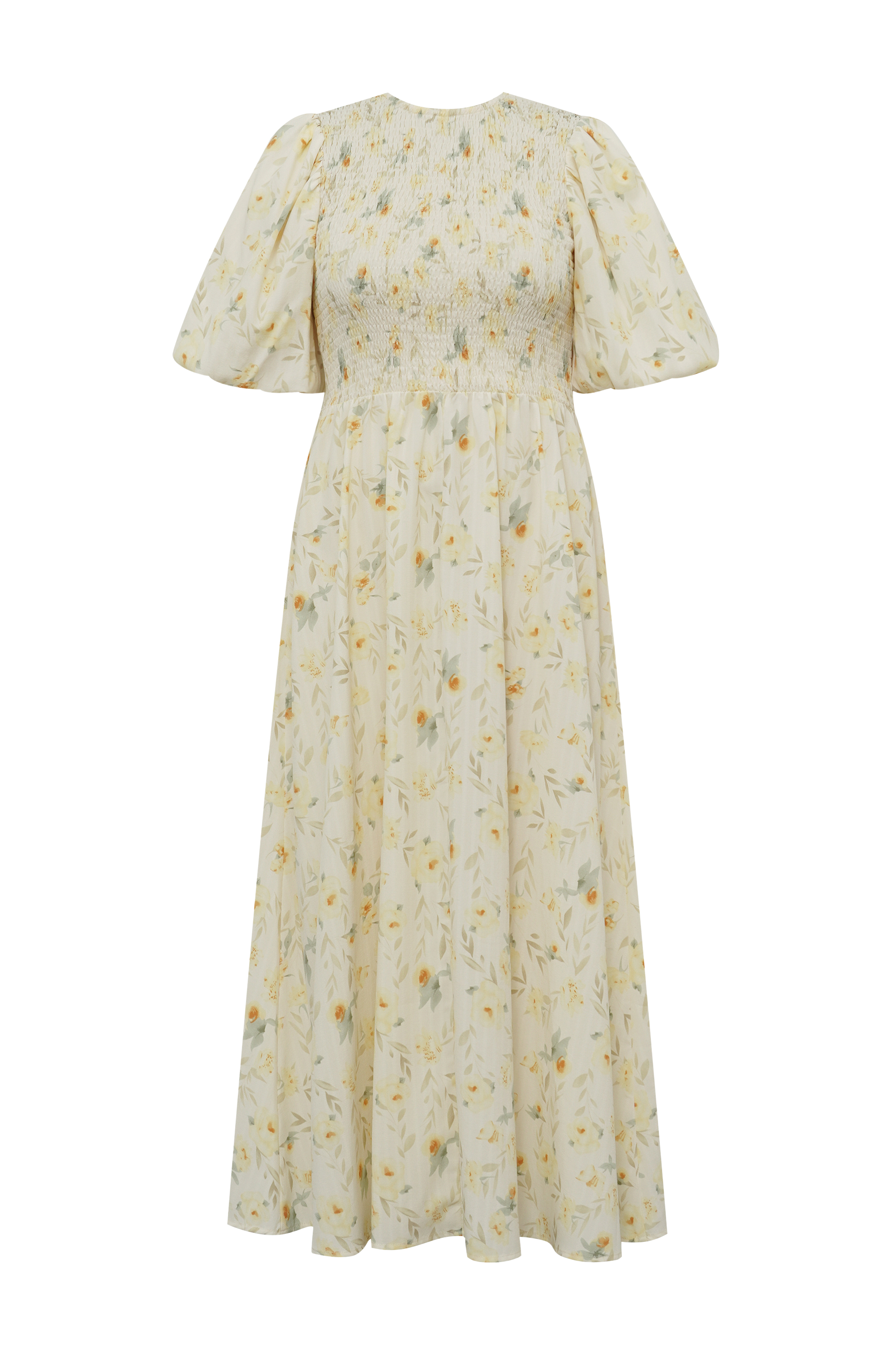 Tabita Dress - Sand/Yellow