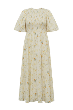 Tabita Dress - Sand/Yellow