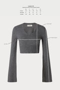 Calma Top - Dark Grey Melange