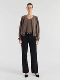 Cashmere Cardigan "Randi" - Dark Toast