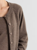 Cashmere Cardigan "Randi" - Dark Toast