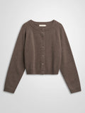 Cashmere Cardigan "Randi" - Dark Toast